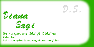 diana sagi business card
